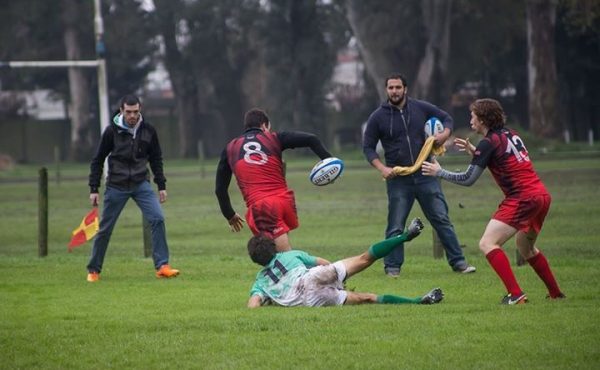 Partido amistoso del equipo de rugby de la UCALP