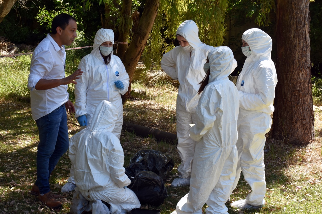 La Lic. en Criminalística realizó prácticas en el Campo de Deportes