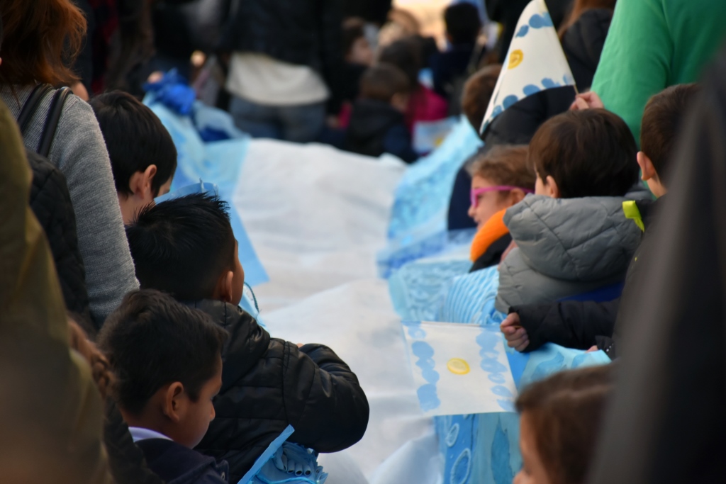 Los chicos del Jardín Estrada homenajearon a la Bandera Argentina