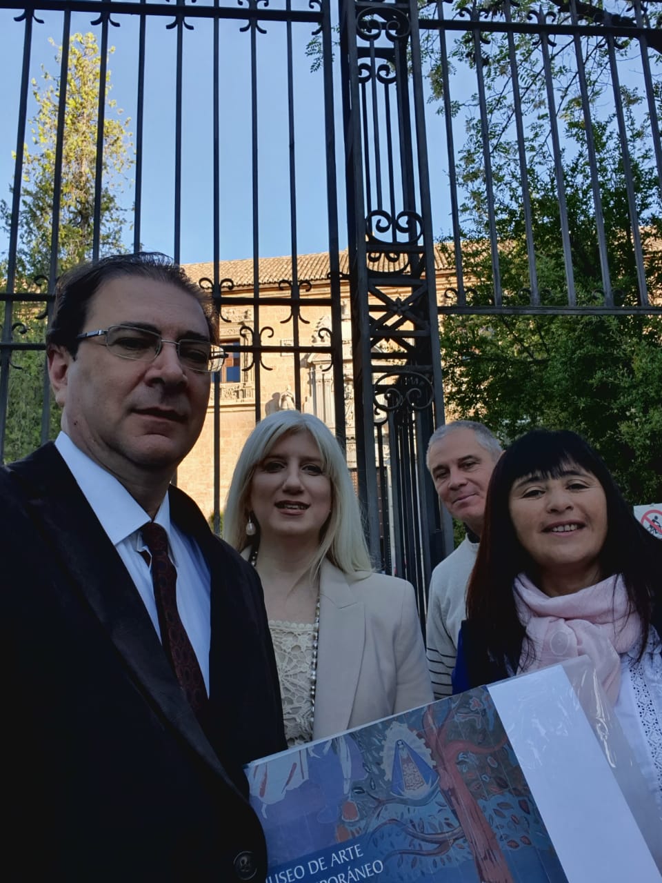 El Director del Museo de Arte Contemporáneo Beato Angélico de la UCALP, Dr. Walter Di Santo, fue recibido en el Rectorado de la Universidad de Granada, España 