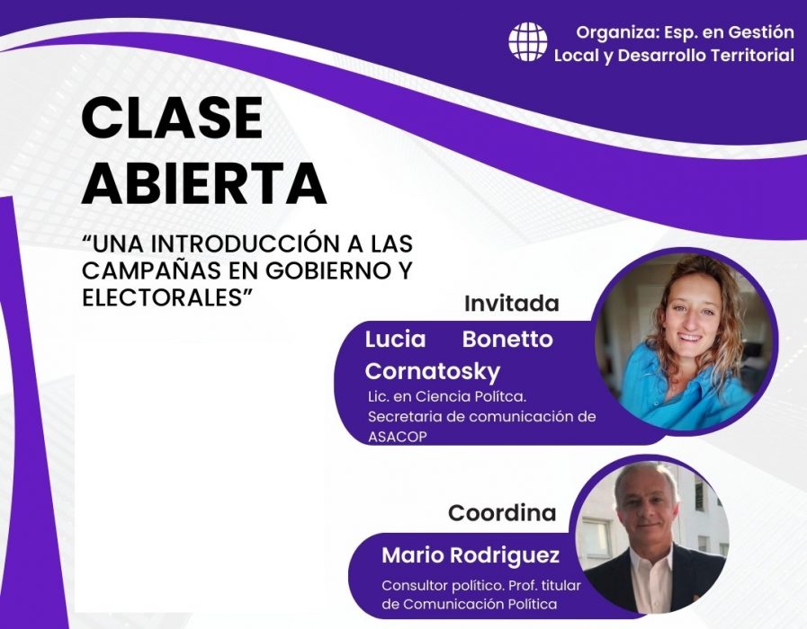 “Una introducción a las campañas en gobierno y electorales”