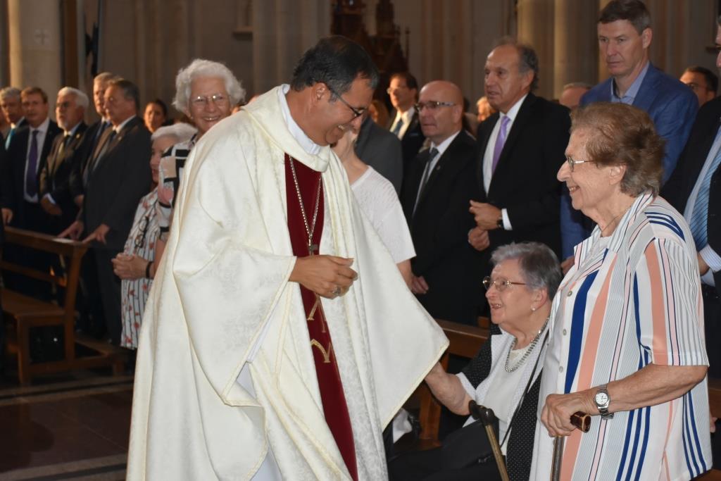 Junto a Monseñor Mestre celebramos la misa por el 60 aniversario de la UCALP