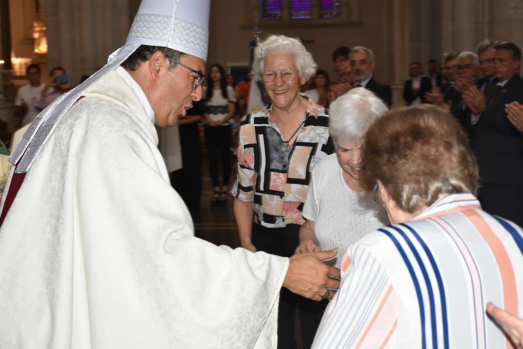 Junto a Monseñor Mestre celebramos la misa por el 60 aniversario de la UCALP