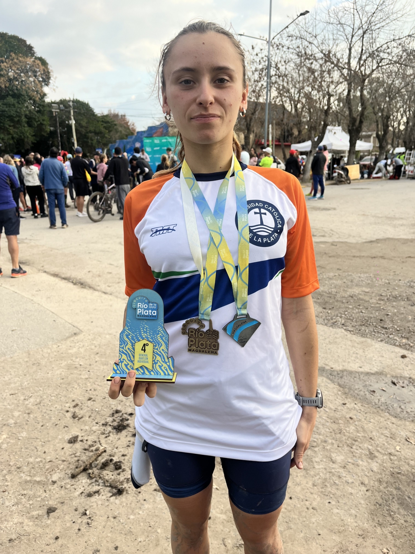 Gran participación de estudiante de la UCALP en el Duatlón Atalaya