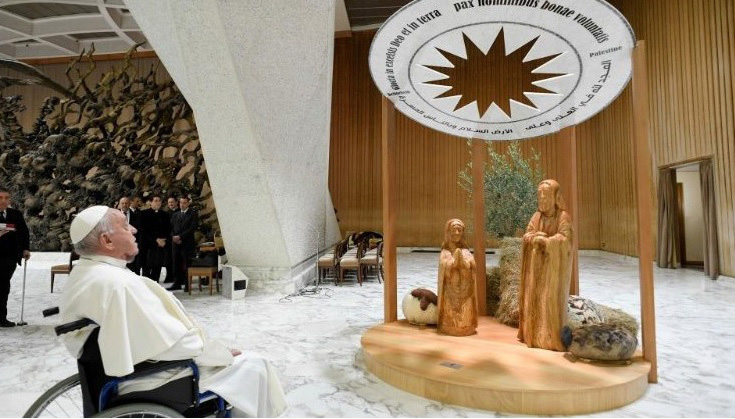 El Papa Francisco invitó a preparar la Navidad con esperanza