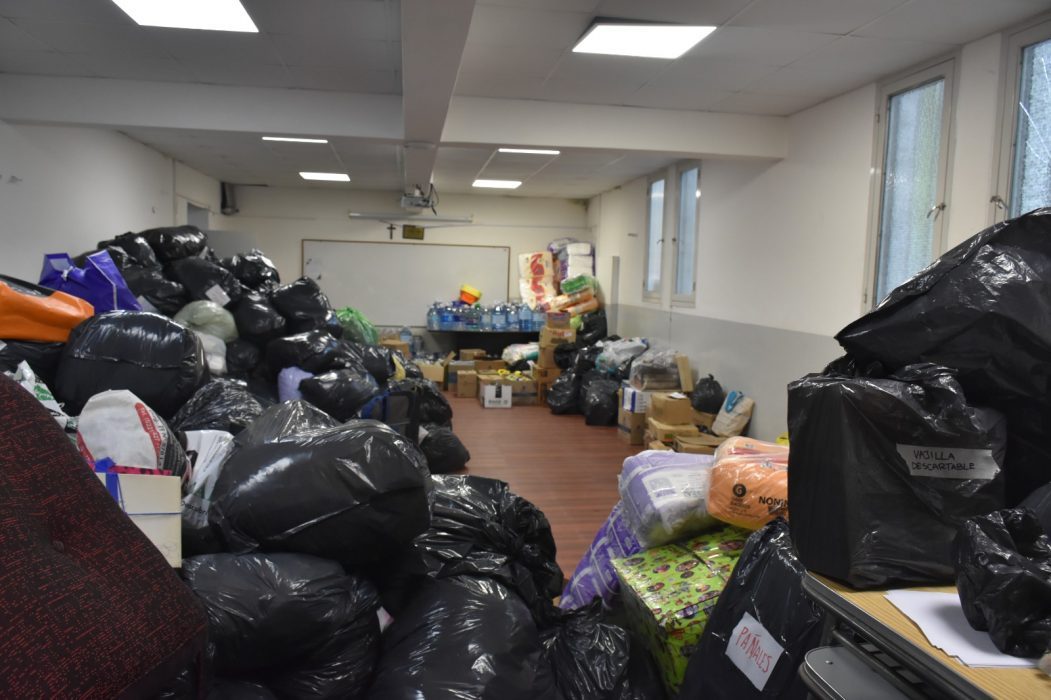 Colecta solidaria para ayudar a personas sin hogar
