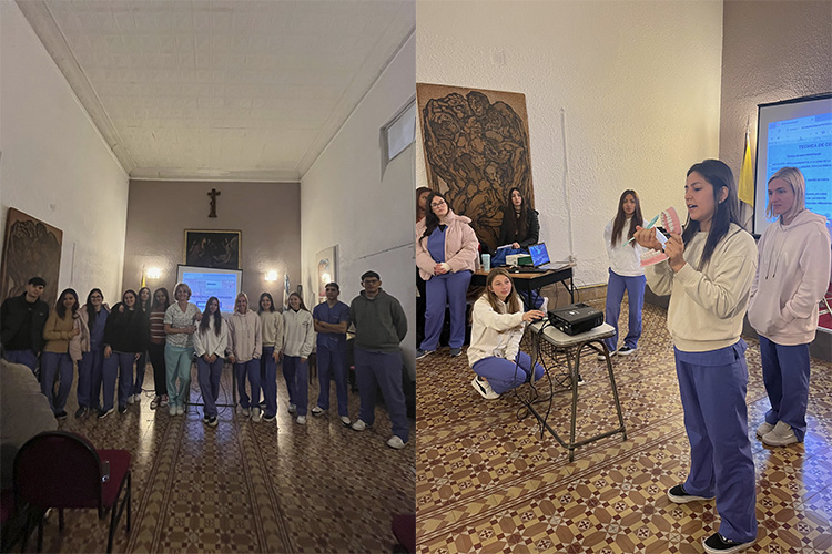 Salud bucal: alumnos de Odontología dieron una charla en el Colegio Mac Kay