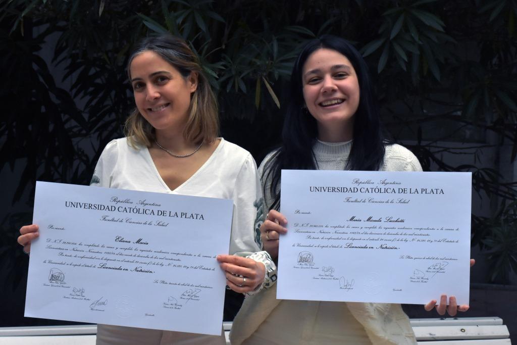 Graduadas en Nutrición compartieron sus experiencias: “Es una carrera muy necesaria hoy en día”