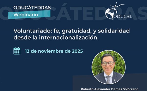 ODUCÁTEDRAS presentará un webinario sobre voluntariado y solidaridad en el ámbito universitario