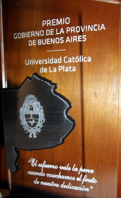Alumna de la UCALP fue premiada por el Gobierno de la Provincia de Buenos Aires